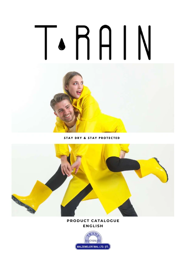 Cover of the T-Rain English product catalogue