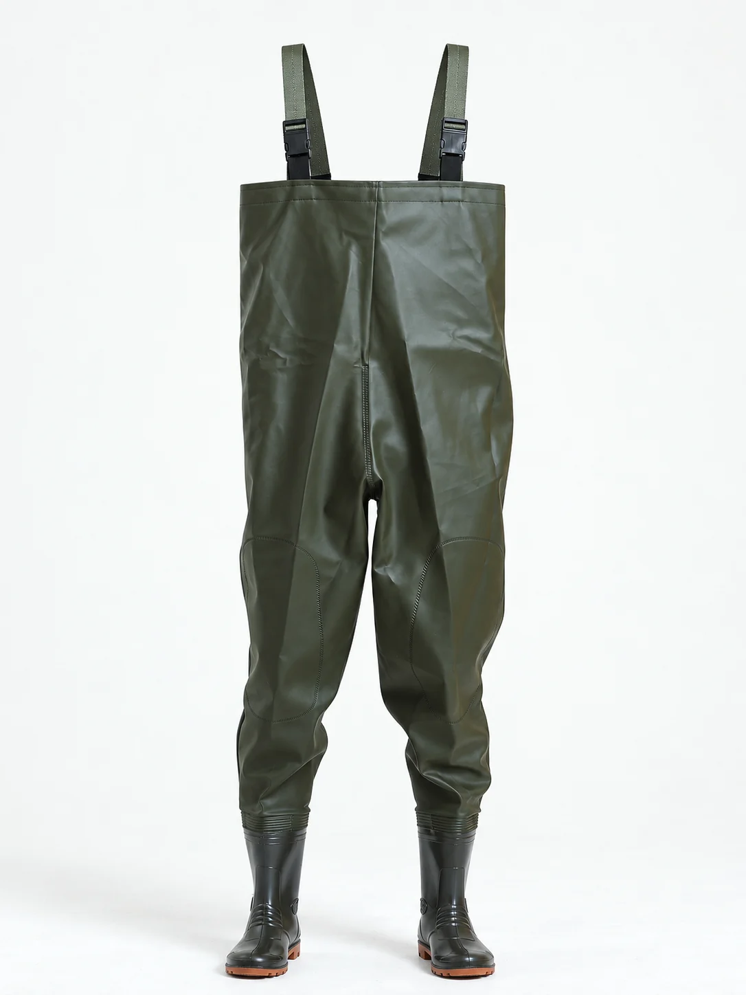T-Rain Chest waders, Khaki — Front view